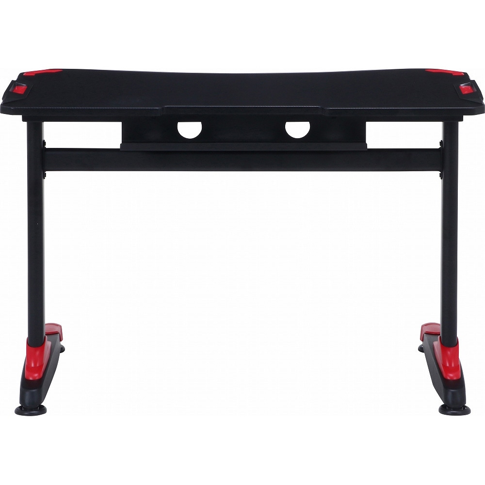 じぇっ様 38132 GAMING DESK XeNO(ゼノ)イージー01 不二貿易 レッド色 高さ730mm