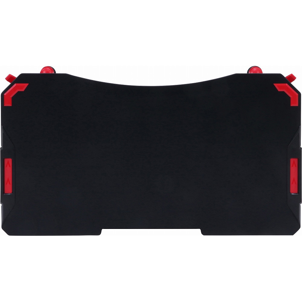 38132 GAMING DESK XeNO(ゼノ)イージー01 不二貿易 レッド色 高さ730mm