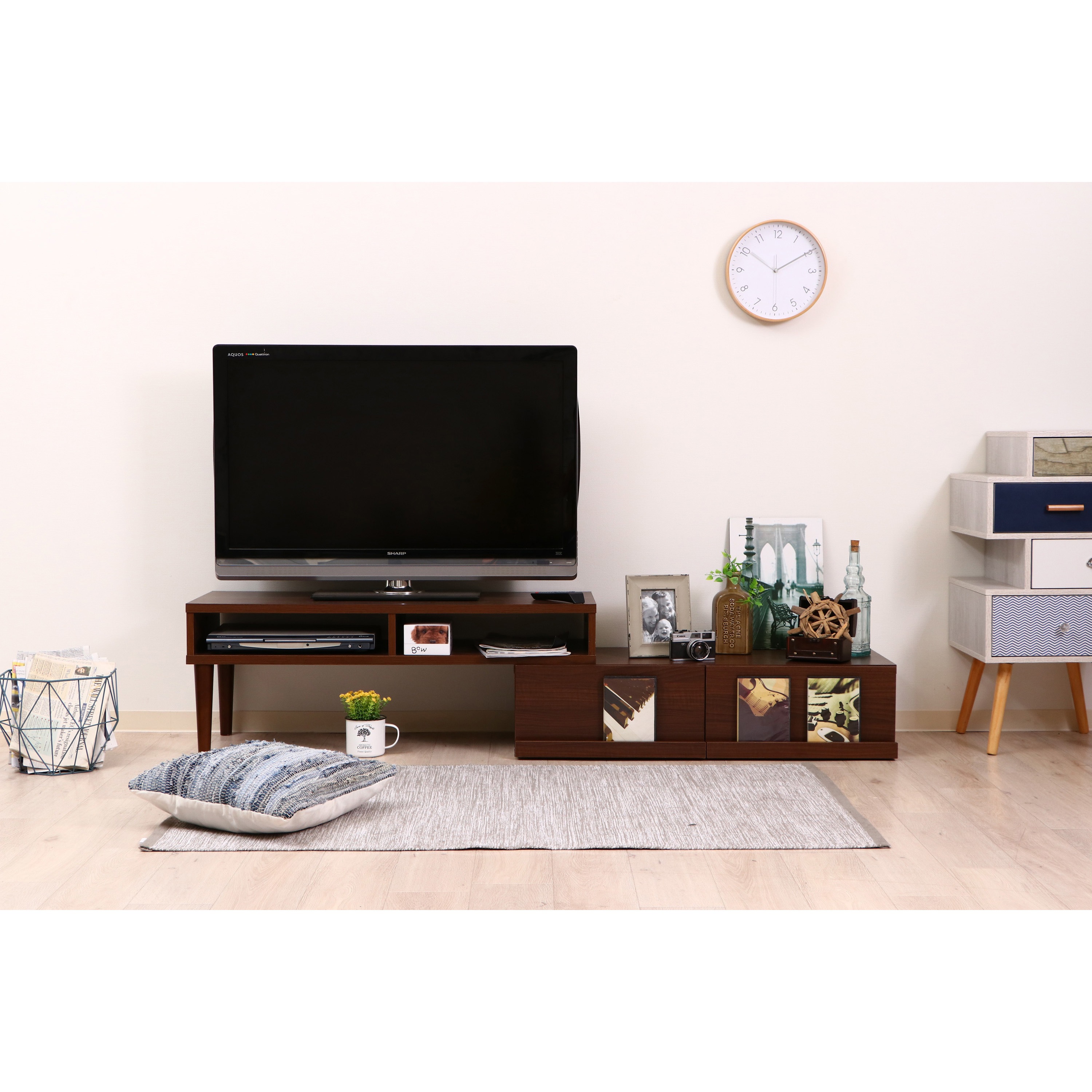 【送料無料】テレビボード 大型 ホワイト 楽天市場】【P5倍! 10/18限定】 テレビボード 大理石風 完成品