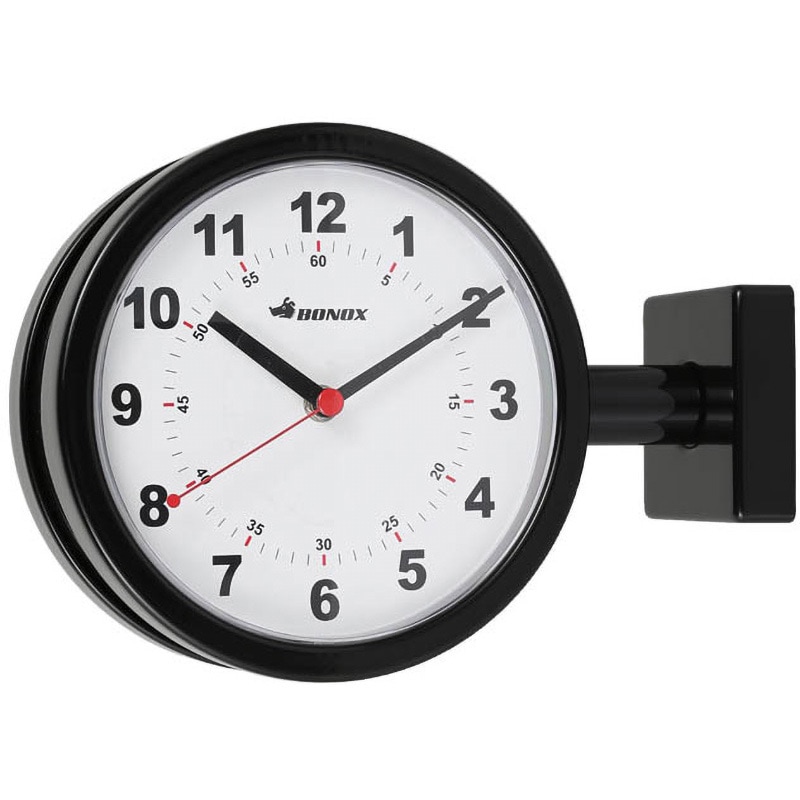 S624-659BK DOUBLE FACE CLOCK 170D ダブルフェイスクロック ダルトン アナログ ブラック色   S624-659BK