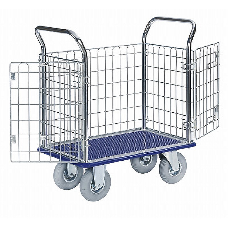 NK107K-AR 金網台車/空気入りタイヤ付き 1台 エヌケーキャリーキャスター 【通販モノタロウ】