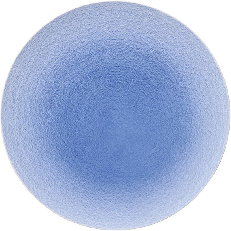 0407-6005 コバルト白吹丸皿 カネ大白木屋 寸法28cm  0407-6005