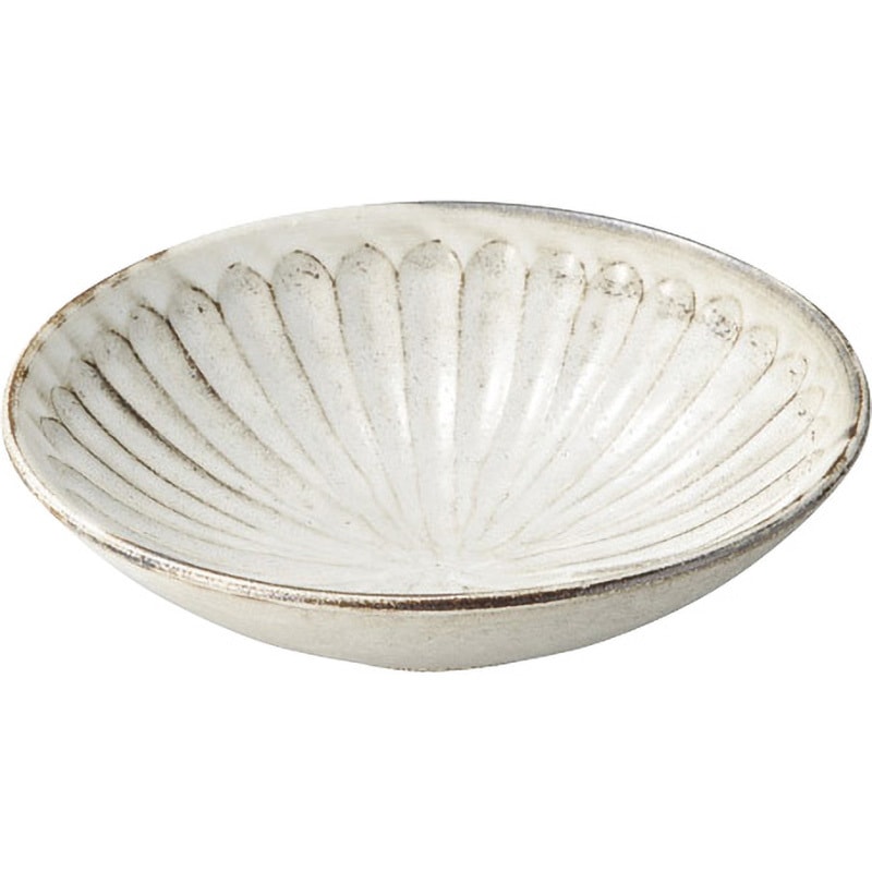 0450-6027 粉引しのぎ鉢 カネ大白木屋 7.0寸サイズ  0450-6027