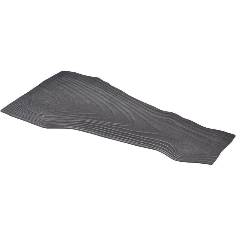 0407-0871 炭化木目変型皿 カネ大白木屋 13.0寸サイズ  0407-0871 5,698円