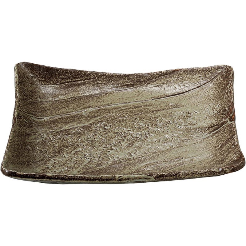 0472-0028 越前手作り風角大皿 カネ大白木屋 10.0寸サイズ  0472-0028 5,898円