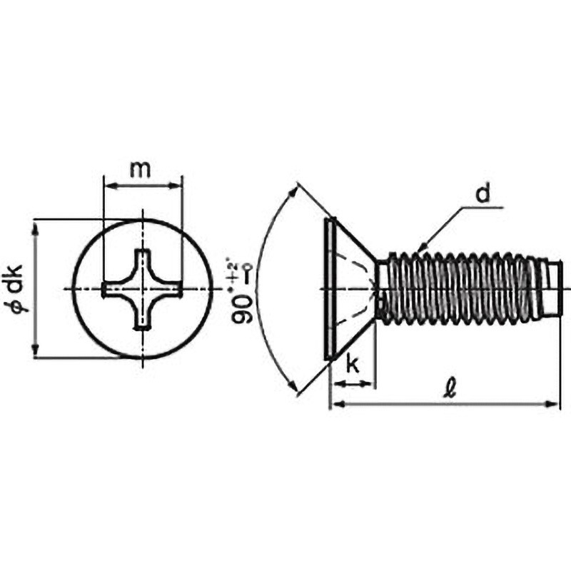 M4×18 (+)皿D=7小頭タッピンねじ 3種溝なしC-0形(ステンレス/茶ブロンズ)(小箱) 大阪魂 呼びM4長さ18mm 1箱(1000個) 7,906円