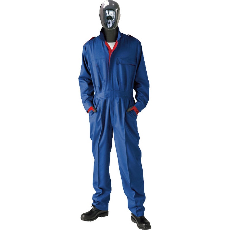 #480 White Arrow サーモトロン続服 SunDisk(ソルディ) 保温 長袖つなぎ ブルー色