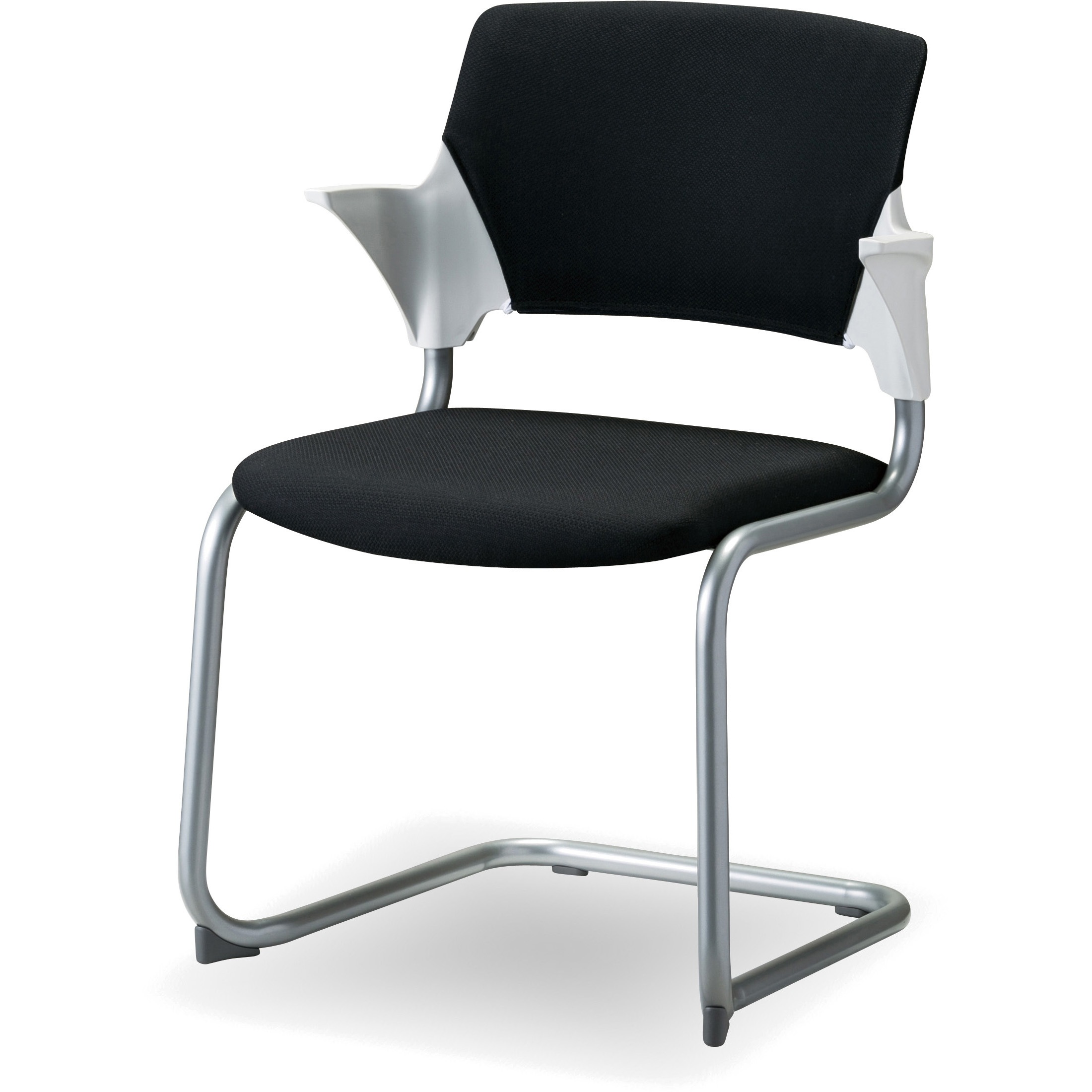 CM553-MY ハーフ肘ミーティングチェア キャンチレバー脚 背カバー付き CM553-MY(張地：布 フレーム：粉体塗装) 1脚 サンケイ 【通販モノタロウ】