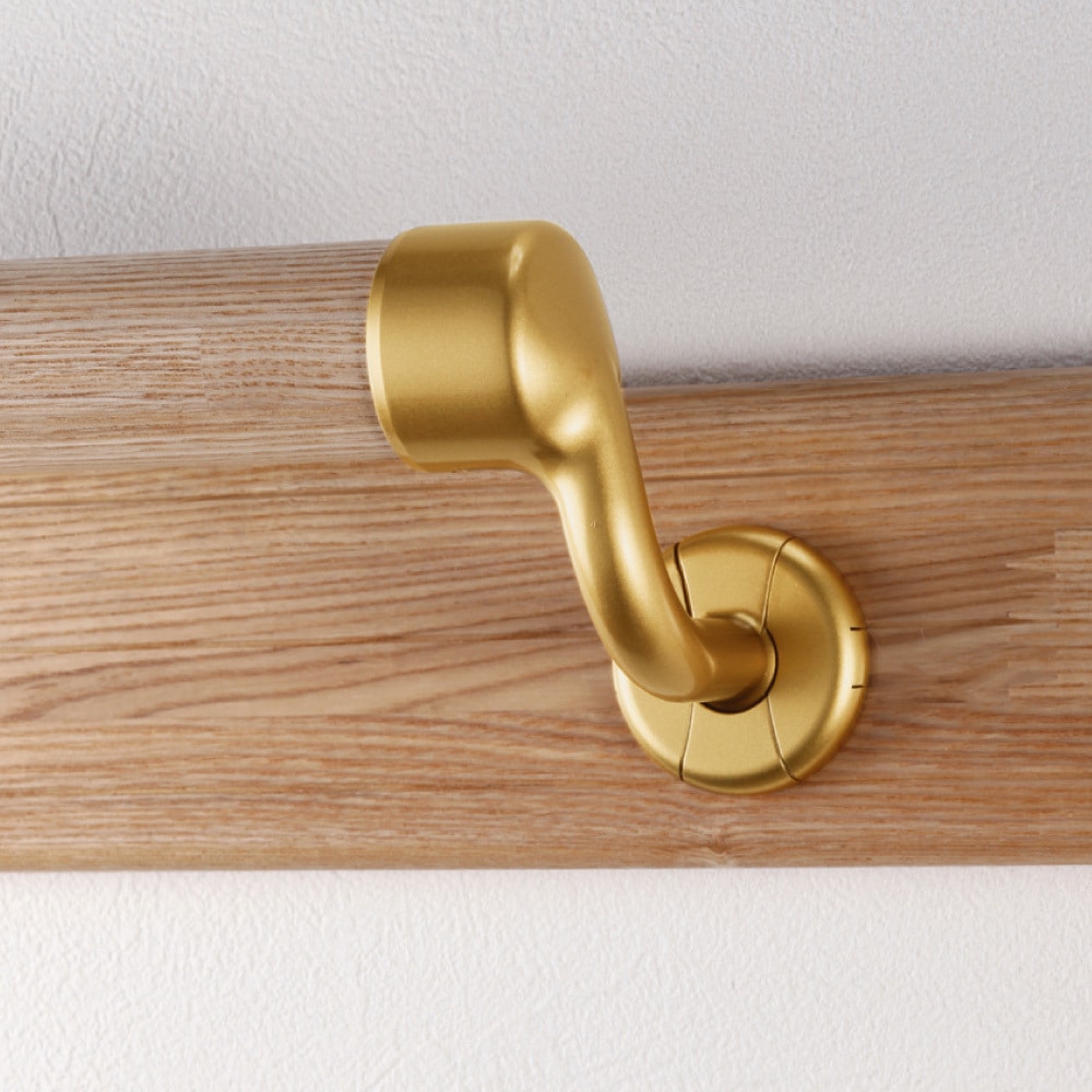 ECLE エクレ 横受エンドブラケット 手すり 右 Φ35 ＜10個セット＞ ブラウン EL-608 EL-608G システム手すり35 横受エンドブラケット・右用 1個 ECLE