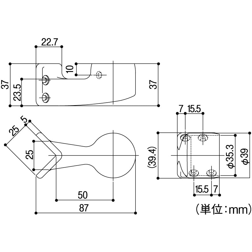 ECLE エクレ 35 出隅ブラケット EL-604G 10個セット 手すり部品 ECLE エクレ 35 出隅ブラケット EL-604G 10個セット 手すり部品 EL