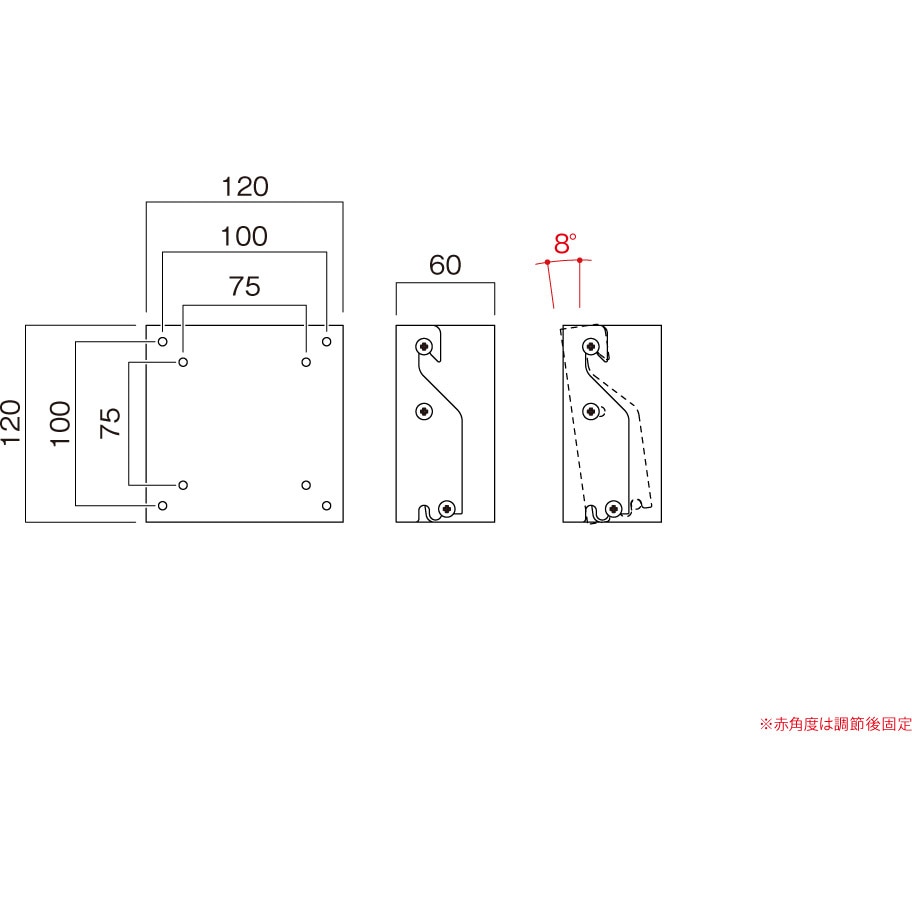 LH-41 壁掛金具 HAMILeX(ハミレックス) 適合サイズ～43V型 LH-41