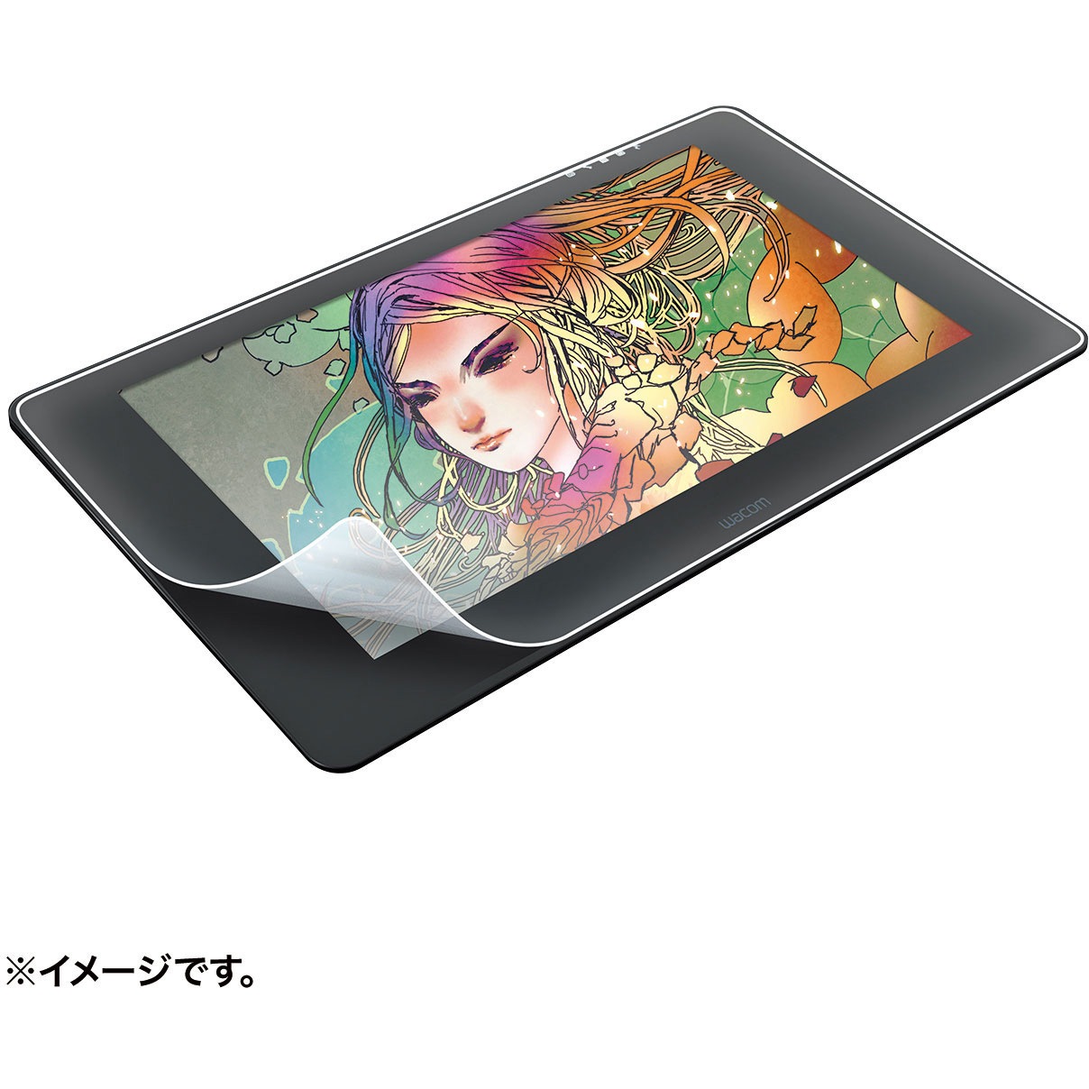 LCD-WCP24P Wacom ペンタブレット Cintiq Pro 24用ペーパーライク反射防止フィルム サンワサプライ 厚さ0.2mm幅671mm高さ389mm  LCD-WCP24P