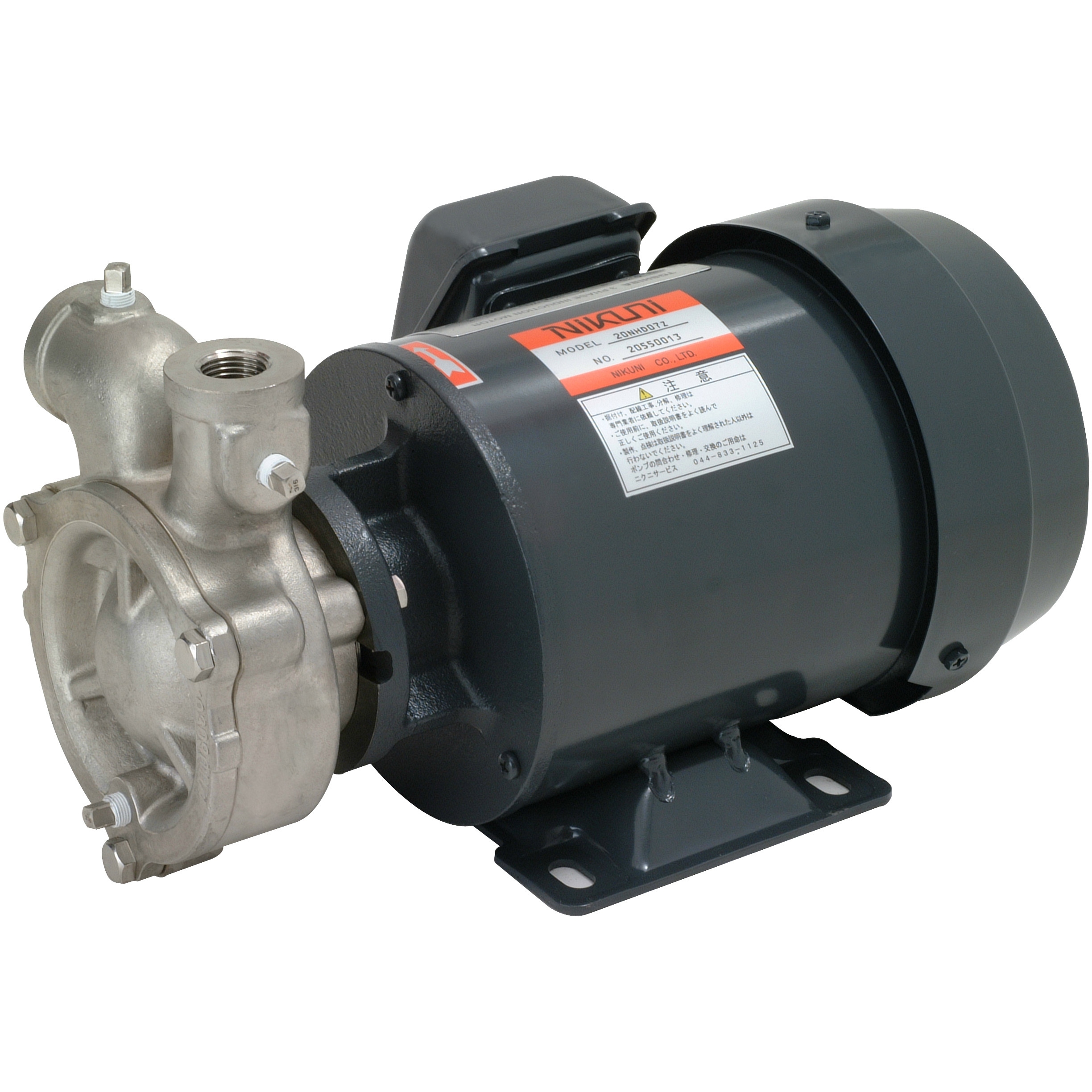 25NHD15A-V 渦流タービンポンプNHD(高圧・ステンレス) ニクニ 吸込口径25mm  25NHD15A-V