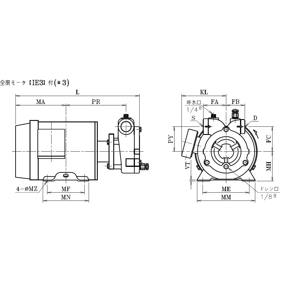 20FHD6-07Z-V 渦流タービンポンプFHD(高圧・FC) ニクニ 吸込口径20mm 20FHD6-07Z-V - 【通販モノタロウ】