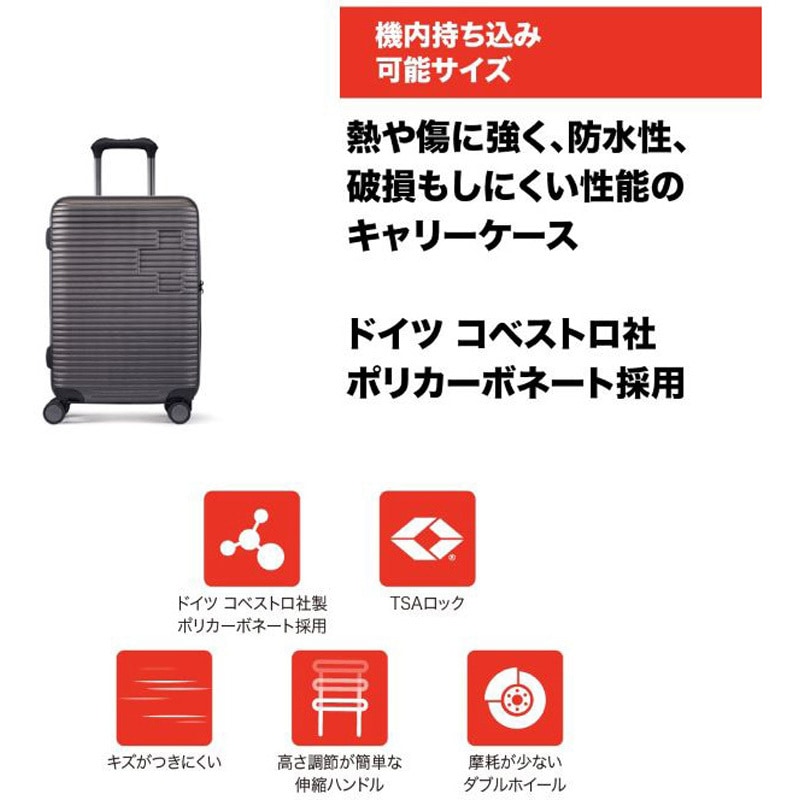 (美品)本革スーツケース 9割新品 SM-HB920 GRAY COLORIS(コロリス) スーツケース 54cm 機内持ち込み可