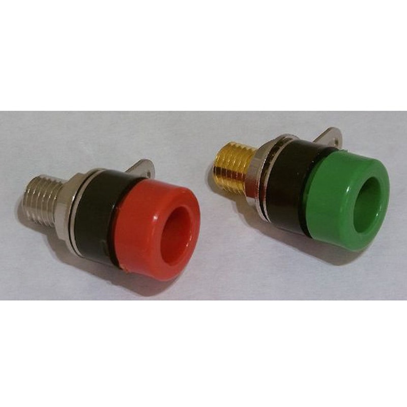 BR-1-N 黒 バナナプラグ用ジャック MAC8(マックエイト) 15A 取付穴径