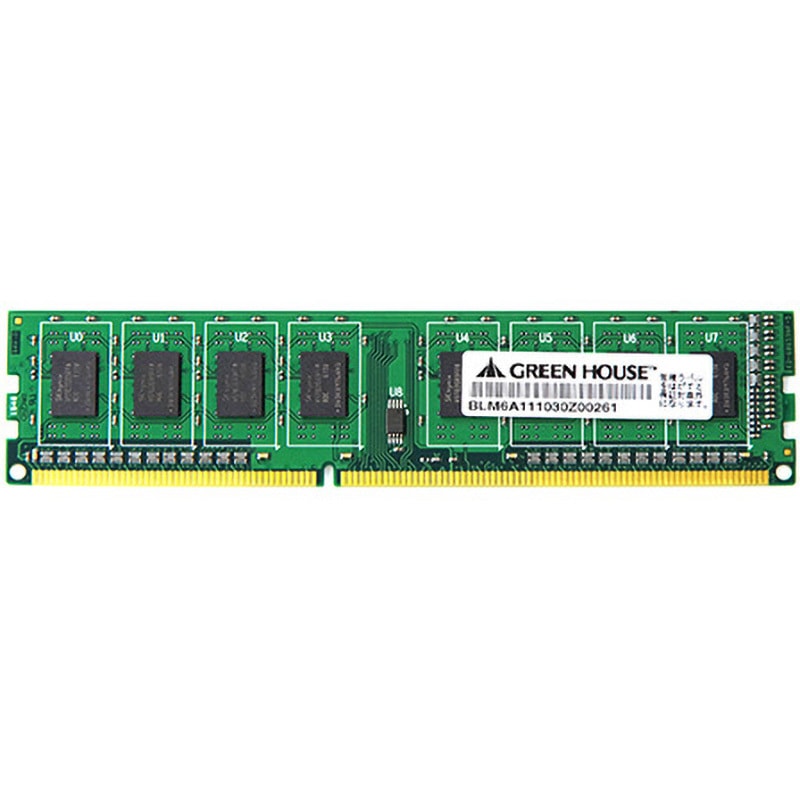 グリーンハウス デスクトップ用 PC3-12800 240pin DDR3 SDRAM DIMM 2GB GH-DVT1600-2GB GH-DVT1600-2GB デスクトップ向け 1600MHz(PC3-12800)対応