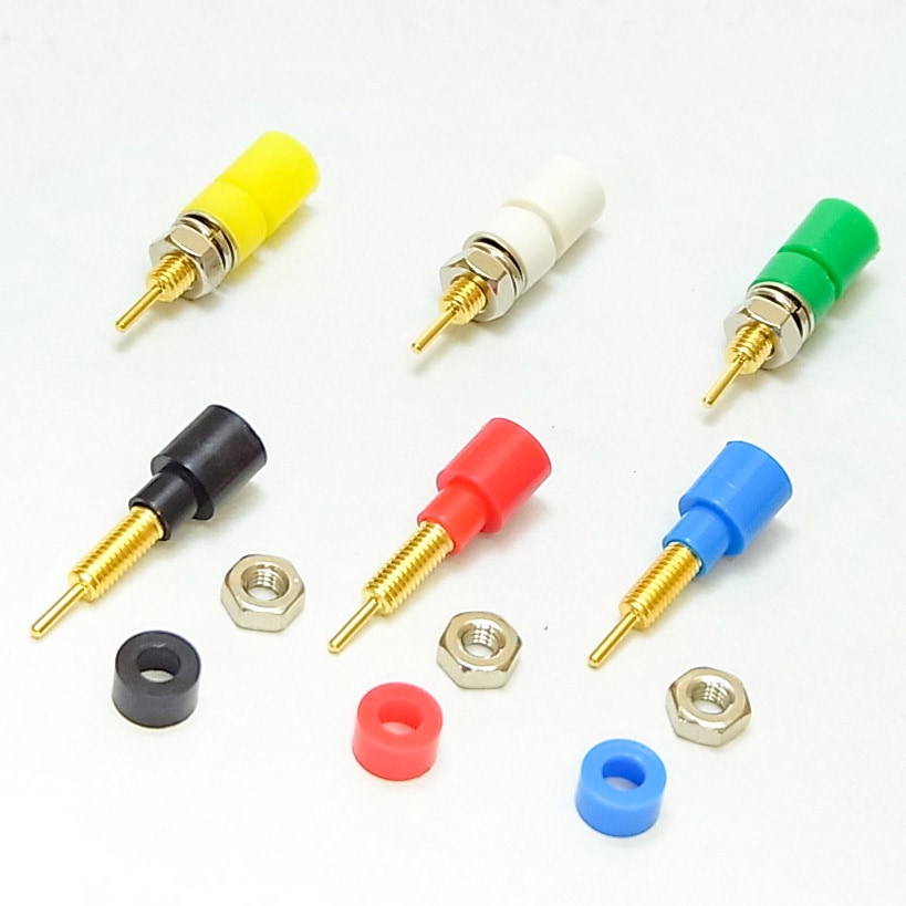 PN-6-1 黒 パネル用チェック端子 マックエイト 取付穴径4.2mm 1
