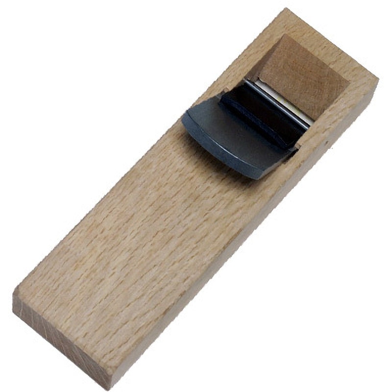 TS-129 ハイス鋼 小鉋 ミニ 隅突き鉋 裏出不要 常三郎 材質白樫台 7寸