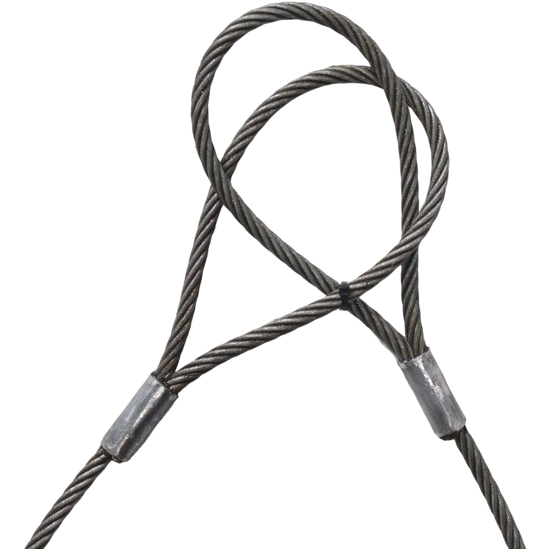 玉掛け　両端シンブル付き　圧縮止めワイヤー6×24G/O　径28mm　最短長1.06m