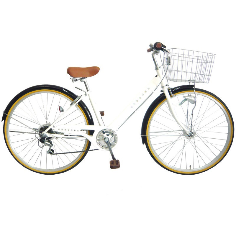 276シティコルドバAL TOP 変速段数:外装6段 スチール ホワイト色 タイヤサイズ27