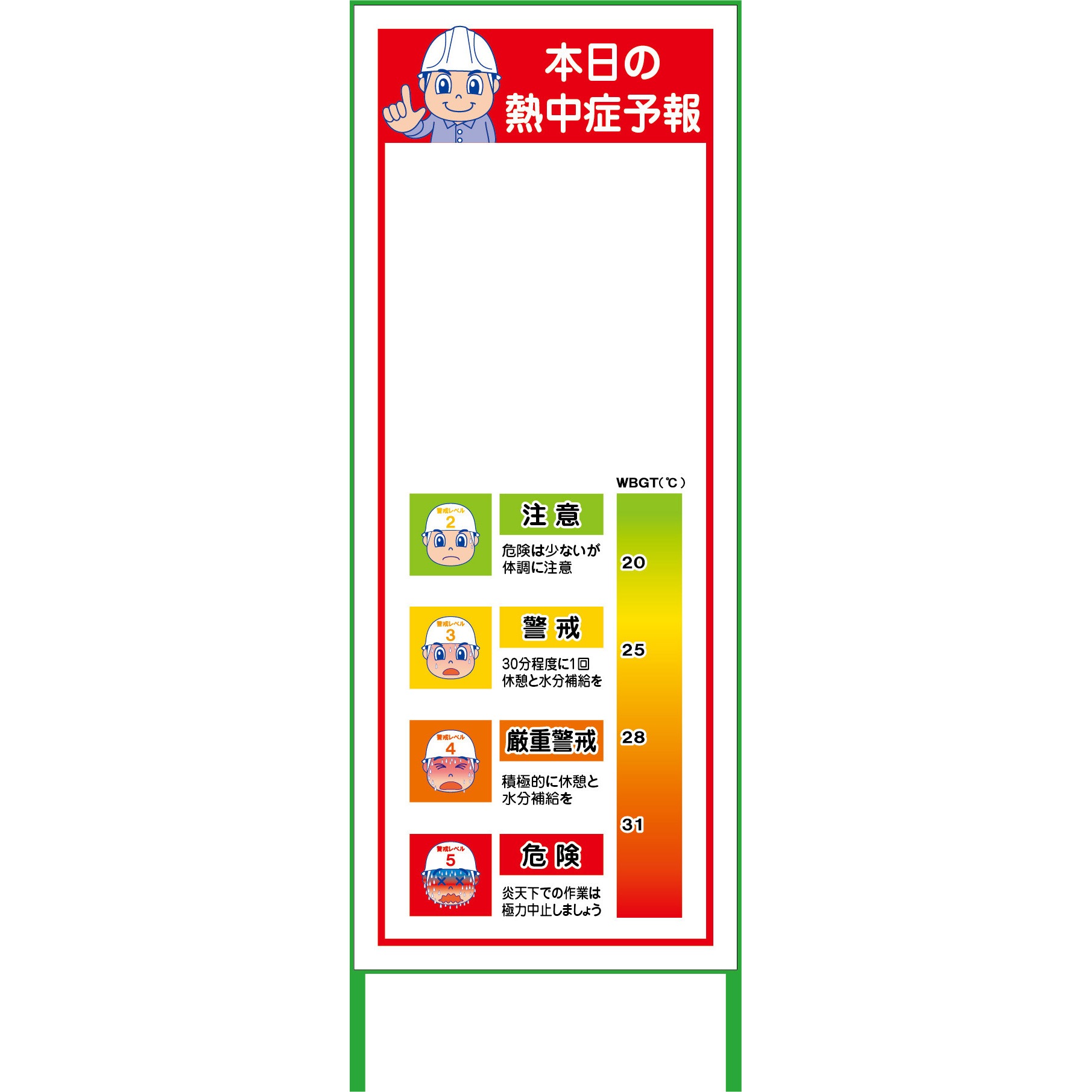 NSY-01 熱中症予報看板 グリーンクロス 1台 NSY-01 - 【通販モノタロウ】