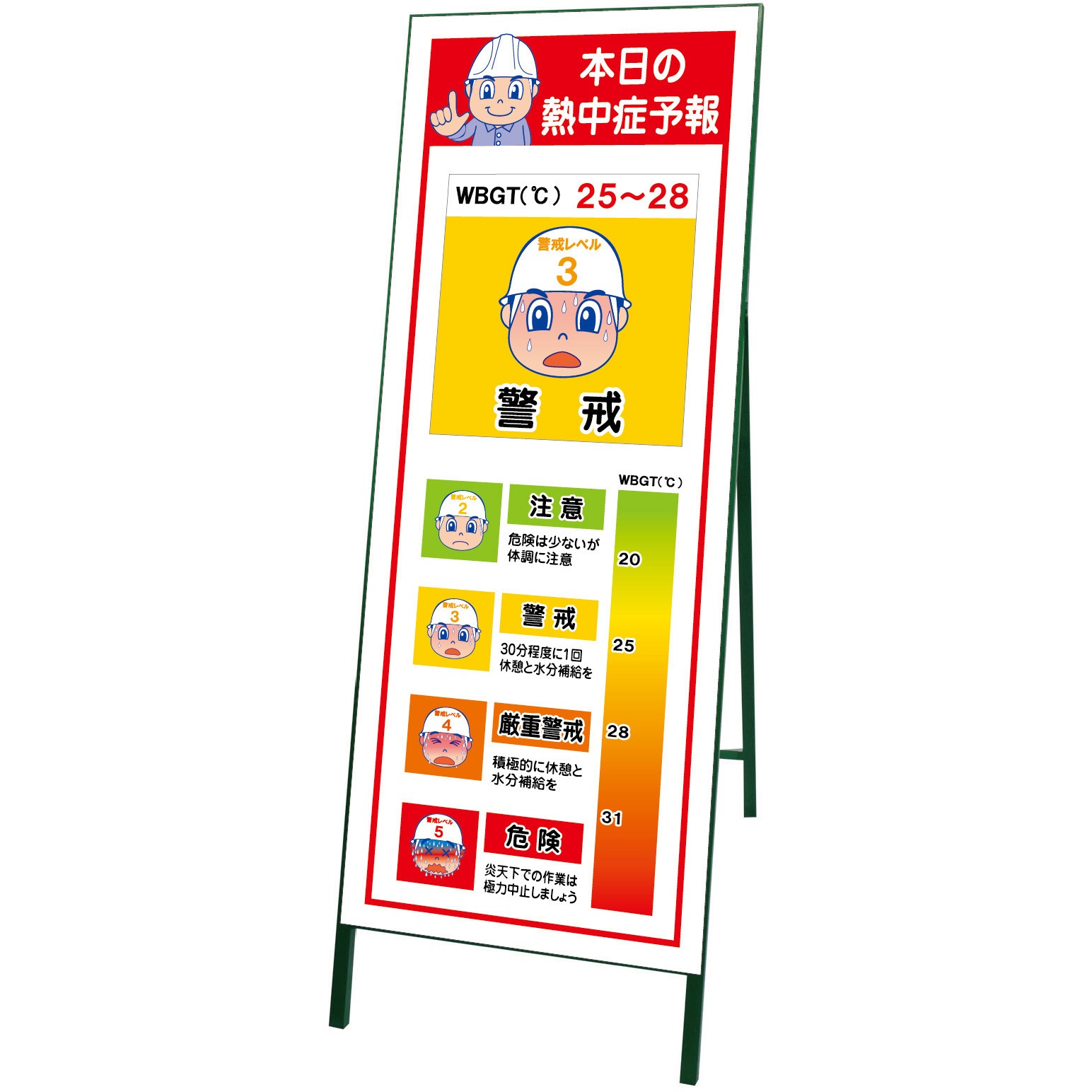 NSY-01 熱中症予報看板 グリーンクロス 1台 NSY-01 - 【通販モノタロウ】