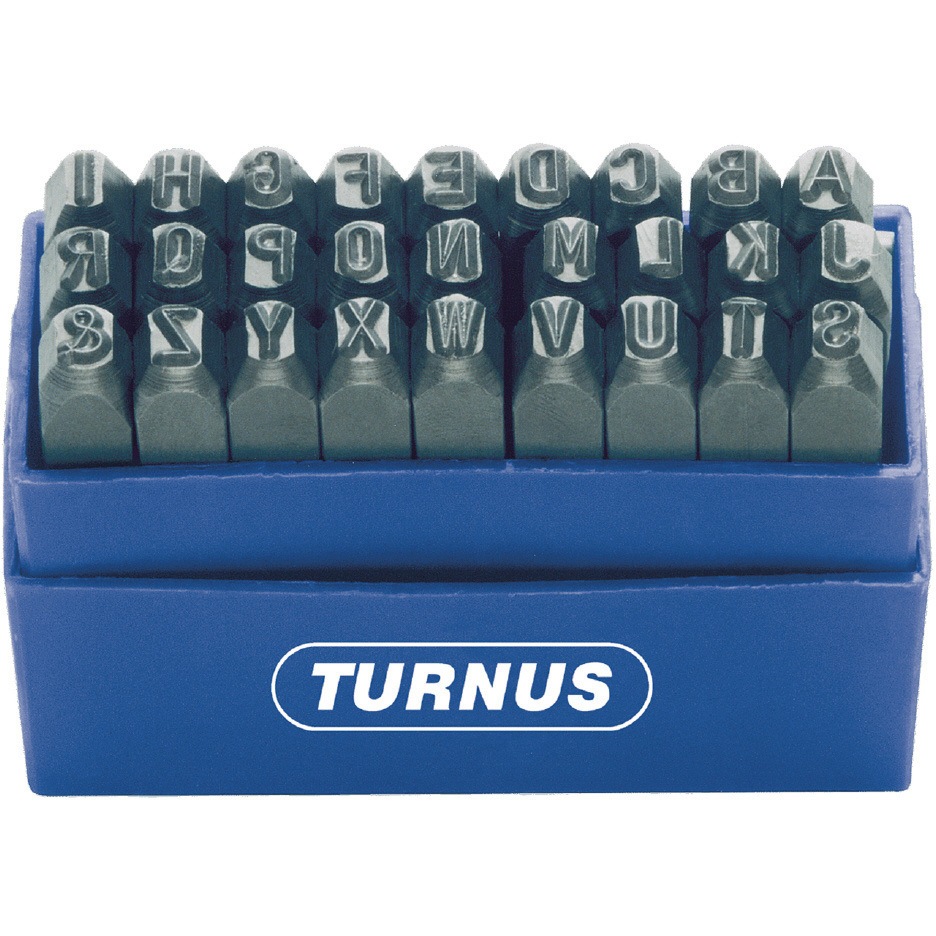 329-2015 英字刻印セット TURNUS 文字サイズ1.5mm 1組 329-2015