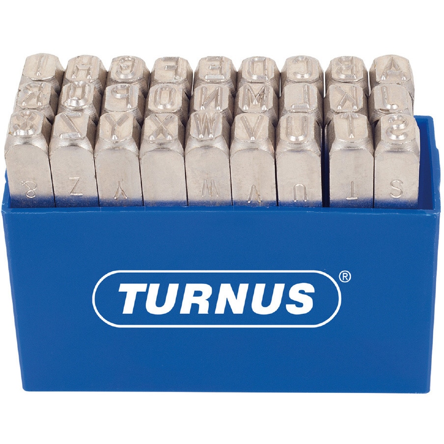 331-020 高硬度用英字刻印セット TURNUS 文字サイズ20mm 1組 331-020