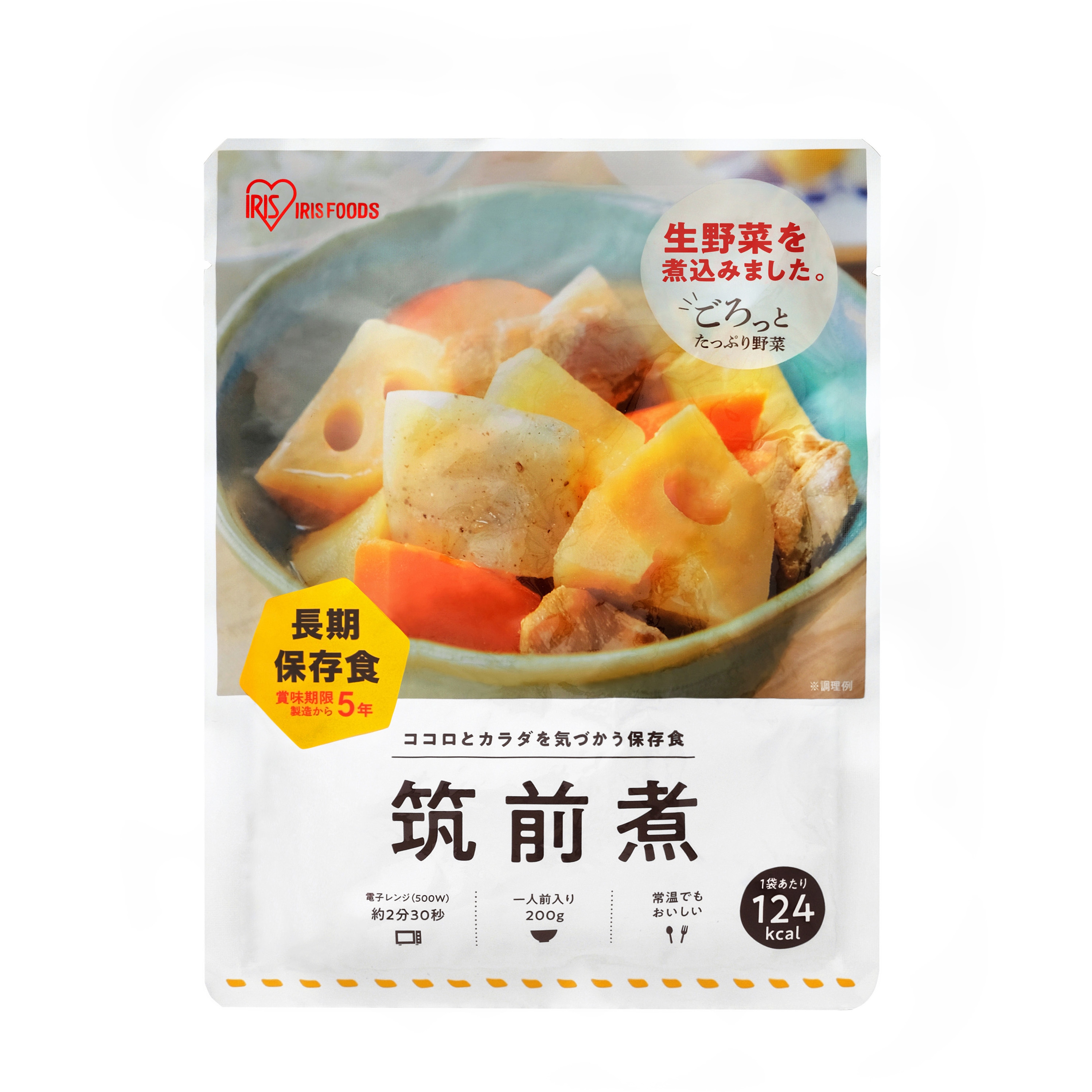 200g×36入り ケース 災対食 アイリスオーヤマ 賞味期限5年 筑前煮  1ケース(200g×36パック)