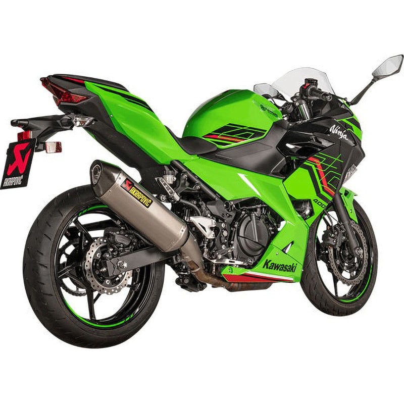 S-K4SO7-HRT マフラー TI/CF NINJA 400 1個 AKRAPOVIC