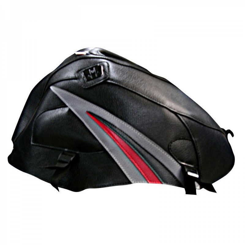 1499C タンクカバー 1000 GSXR / ブラック steelgrey and レッド triangles /05 1個 BAGSTER (バグスター) 【通販モノタロウ】