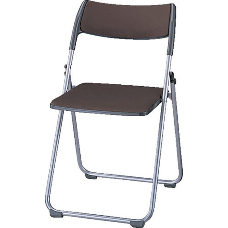 E608PFN-BR 折りたたみイス ナイキ ブラウン色 外形寸法472×460×750mm