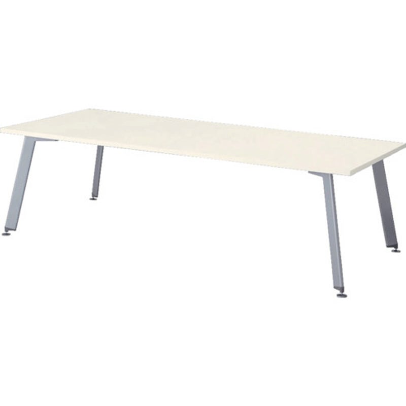 KDX2412-SH 会議用テーブル KDX ナイキ ホワイト色 ノックダウン式 天板厚さ30mm  KDX2412-SH