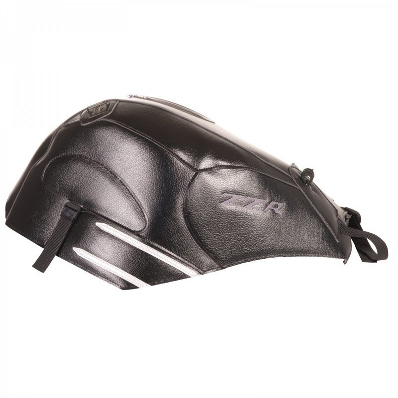 1635F タンクカバー KAWASAKI ZZR 1400 ブラック/DECO シルバー 1個 BAGSTER (バグスター) 【通販モノタロウ】