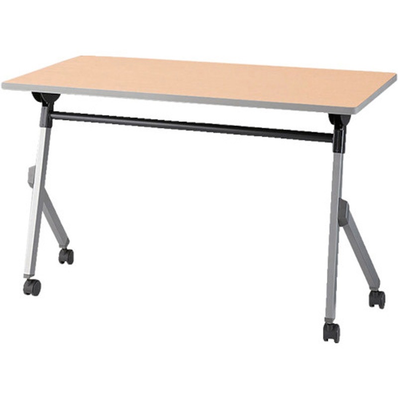 KUY1260-SW 会議用テーブル KUY ナイキ キャスターあり シルクウッド色 天板厚さ22mm  KUY1260-SW