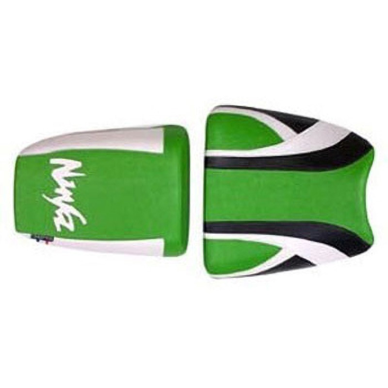 2048I シートカバー ZX 7 R (2000) KAWASAKI PVC グリーン/ホワイト