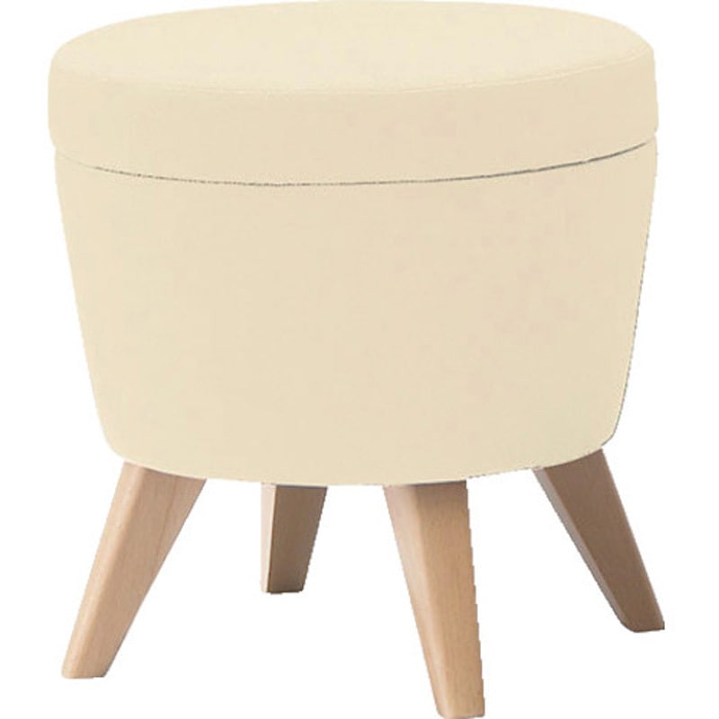 E349NA-IV スツール ナイキ アイボリー色 本体幅400mm奥行400mm高さ390mm外形寸法400×400×390mm  E349NA-IV