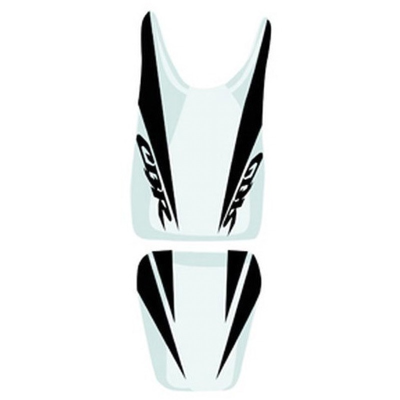 2159H シートカバー CBR 125 ホワイト/ブラック/ブラック レター (07) 1個 BAGSTER (バグスター) 【通販モノタロウ】
