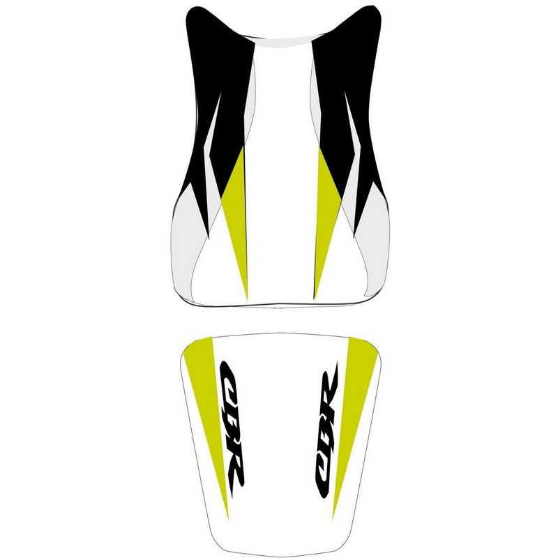 2187G シートカバー CBR 600 RR ホワイト/ブラック/apple グリーン/ブラック レター 1個 BAGSTER (バグスター) 【通販モノタロウ】