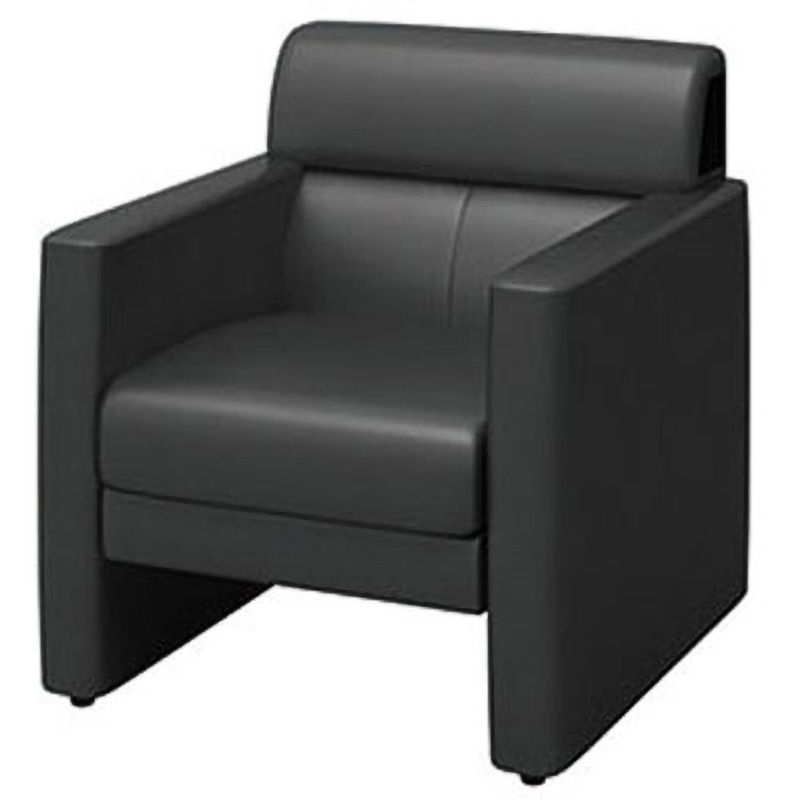 ZRE164SL-BK アームチェアー ナイキ ブラック色 本革・一部ビニールレザー張り 質量18.1kg  ZRE164SL-BK