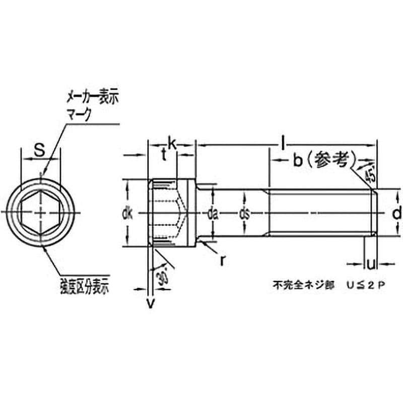 M2.3×12 六角穴付ボルト (ステンレス/ブラック)(小箱) 1箱(500個) 大阪