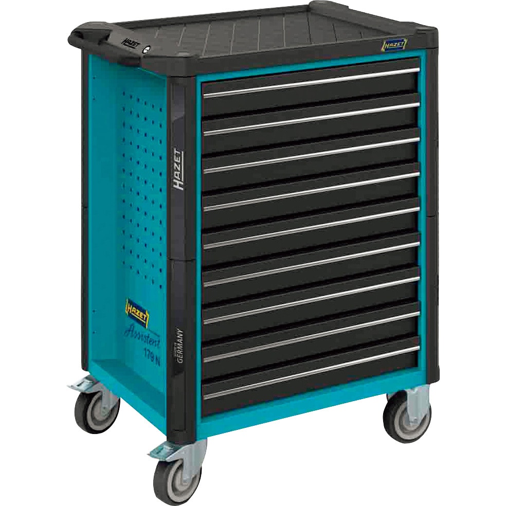 179N-9 ツールワゴン ハゼット HAZETブルー色 積載荷重540kg 9段 高さ1020mm間口785mm奥行518mm  179N-9