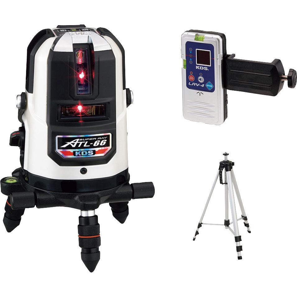 ATL-66ARSA スーパーレイ66A受光器・三脚付 ムラテックKDS 可視半導体レーザー