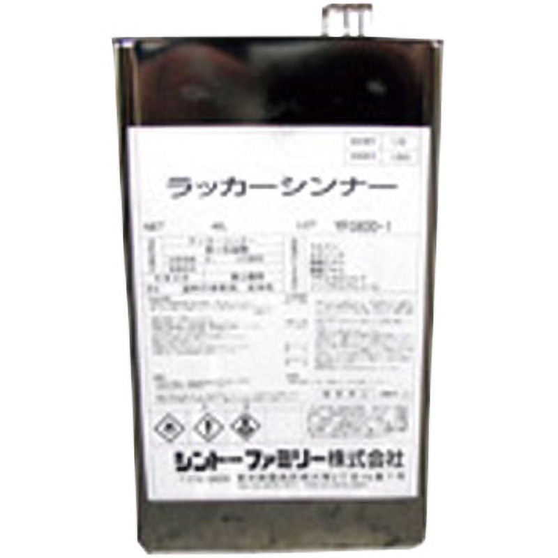 7101-1.0 ラッカーシンナー 1箱(4缶×4L) シントーファミリー 【通販
