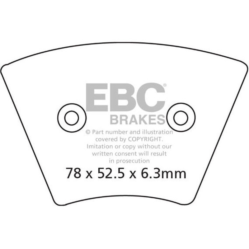 御確認用 EBCブレーキ UK製ケブラー オーガニックFAシリーズ ブレーキパッド