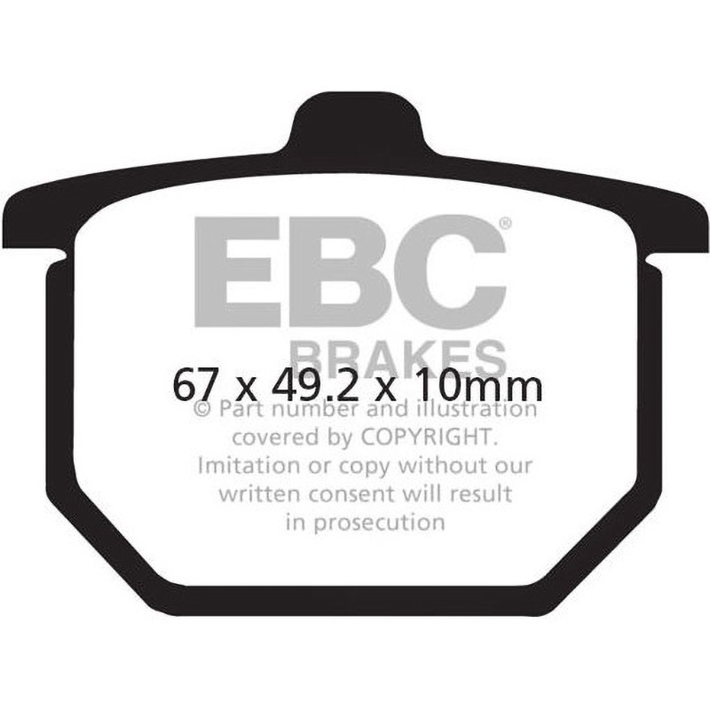 FA030 UK製ケブラー オーガニックFAシリーズ ブレーキパッド フロント左側用 1個 EBC Brakes (イービーシーブレーキ) 【通販モノタロウ】