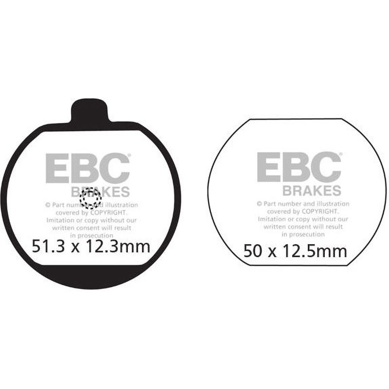 FA033 UK製ケブラー オーガニックFAシリーズ ブレーキパッド フロント左側用 1個 EBC Brakes (イービーシーブレーキ) 【通販モノタロウ】 5,458円