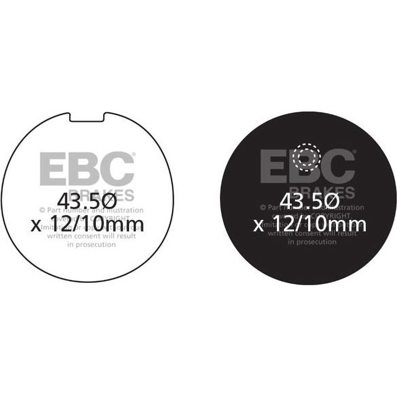 FA039 UK製ケブラー オーガニックFAシリーズ ブレーキパッド フロント左側用 1個 EBC Brakes (イービーシーブレーキ) 【通販モノタロウ】