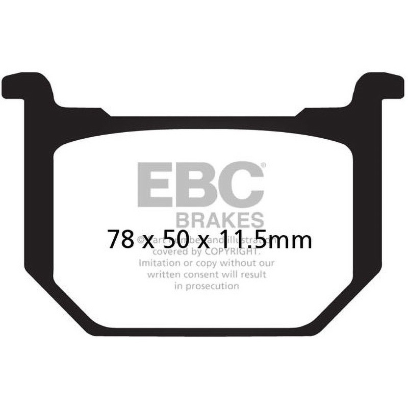 FA051 UK製ケブラー オーガニックFAシリーズ ブレーキパッド フロント左側用 1個 EBC Brakes (イービーシーブレーキ) 【通販モノタロウ】